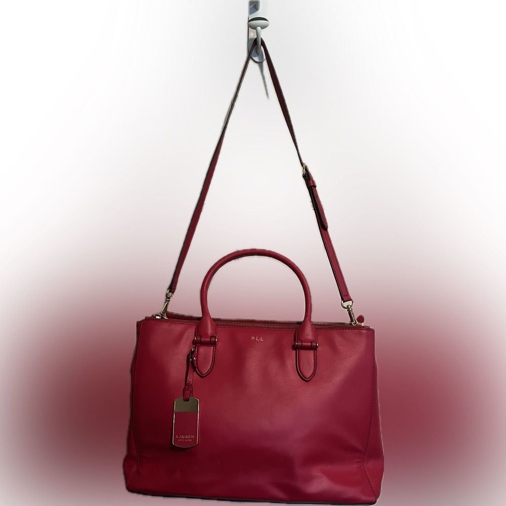 Lauren Ralph Lauren Red Purse. Excellent Condition.